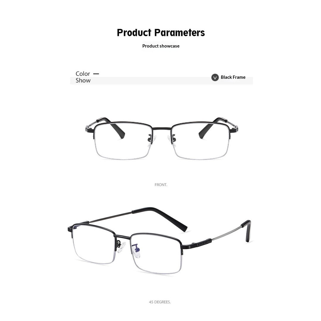 Half Frame Blue Light Glasses