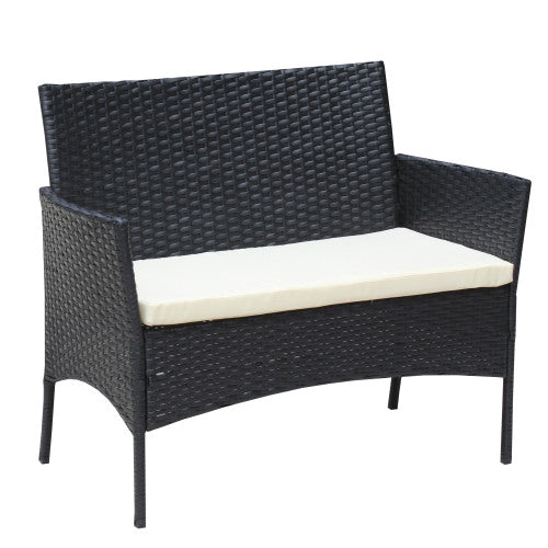 Rattan patio sofa set
