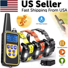 Rechargeable Waterproof Dog Training Collar with Remote for Obedience