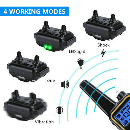 Rechargeable Waterproof Dog Training Collar with Remote for Obedience