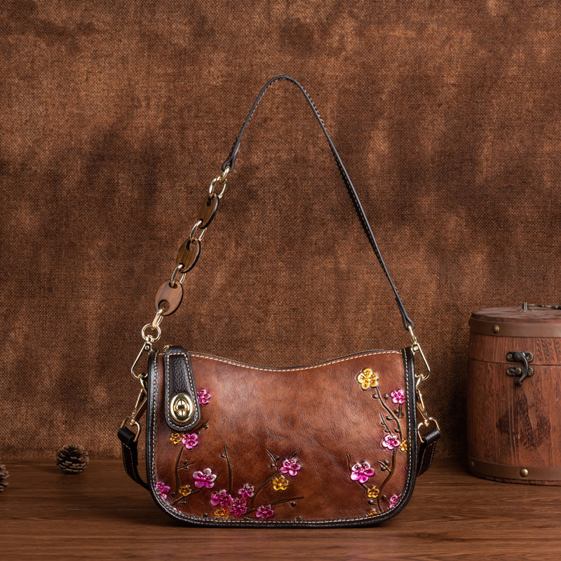 Retro Cowhide Shoulder Bag