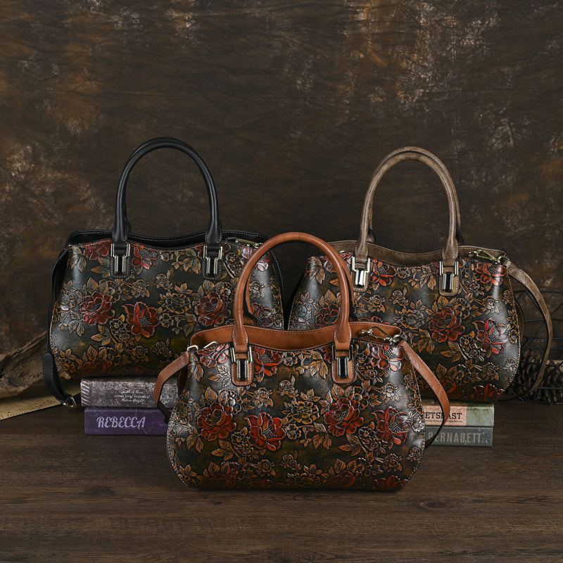 Retro Floral Shoulder Bag