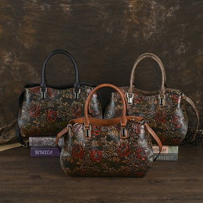 Retro Floral Shoulder Bag