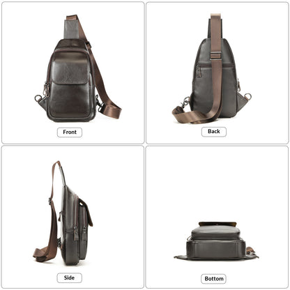 Mens Leather Crossbody Bag