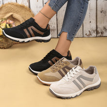 Retro color block shoes