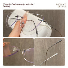 Titanium cat-eye glasses women