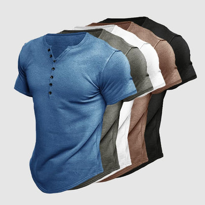 Rivaro Classic Henley Shirt for Men – Stylish Casual Wear