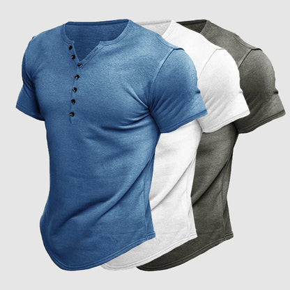 Rivaro Classic Henley Shirt for Men – Stylish Casual Wear