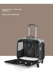 Pet Travel Carrier Trolley