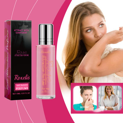 Rose light perfume bottle