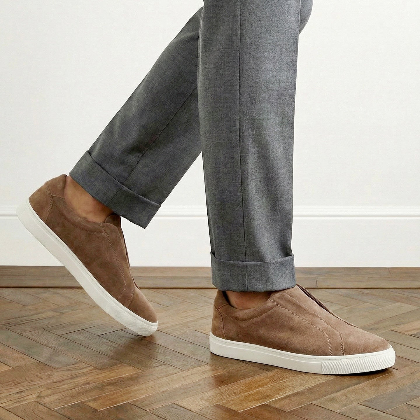 Retro suede casual shoes