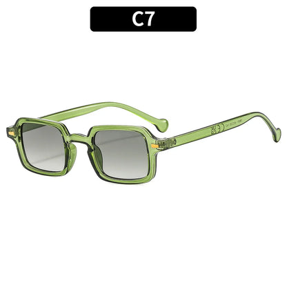 Luxurious Rectangle Sunglasses for Men and Women, UV400 Anti-Glare