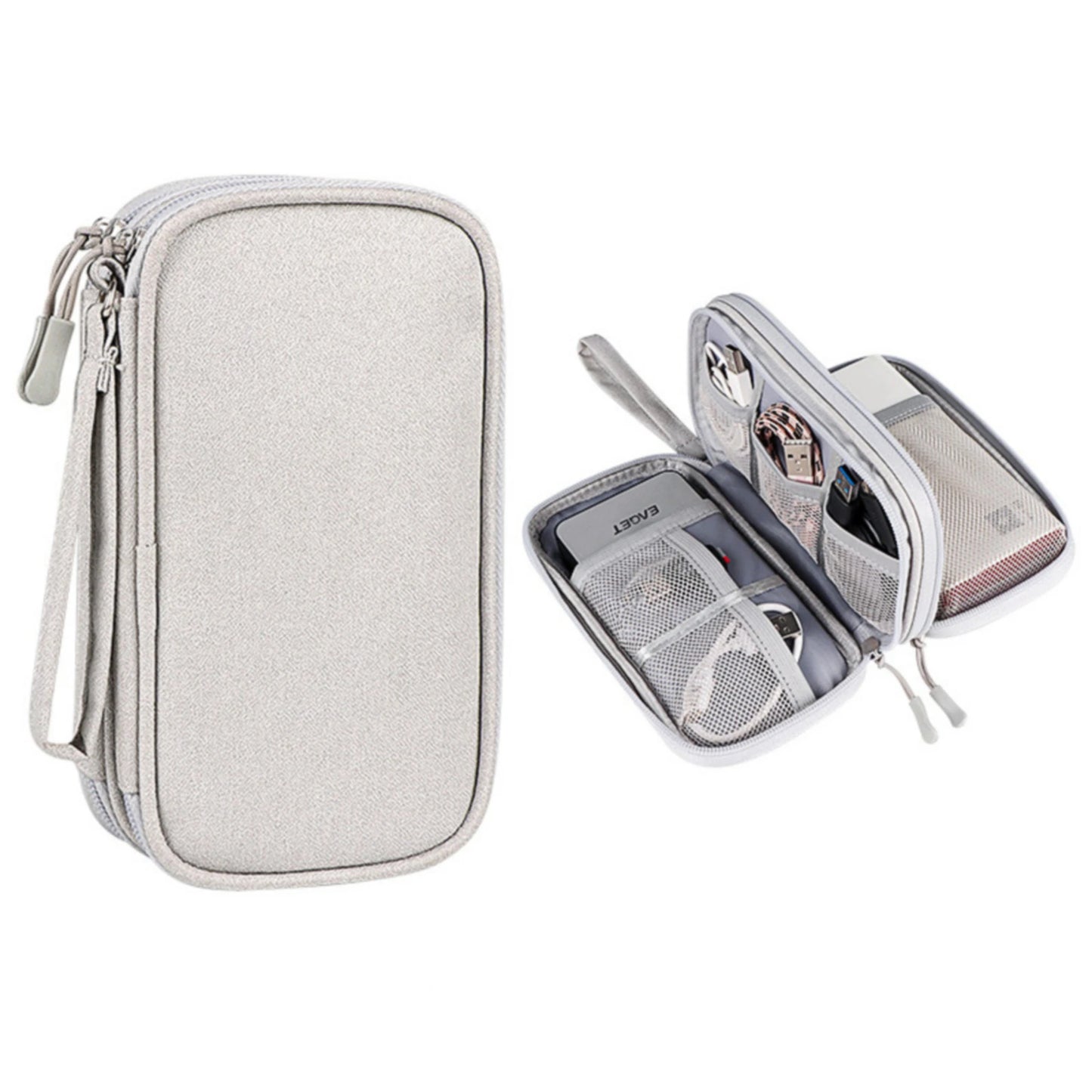New Flat Digital Multifunctional Portable Travel Data Cable Storage Bag
