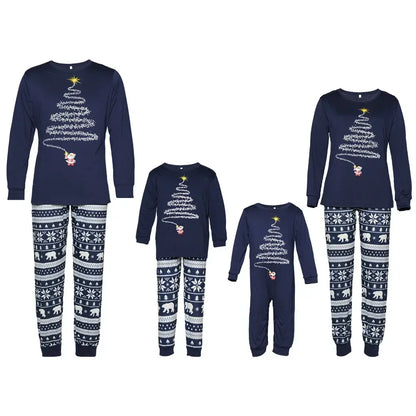 Cozy Polar Bear & Tinsel Tree Family Pajama Set