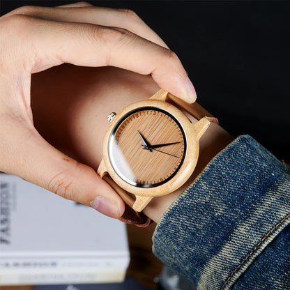 BOBO BIRD Bamboo Wood Couple Wristwatches