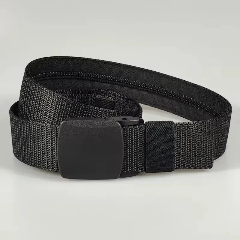 A Travel Cash Anti-Theft Belt For Men, Available In 3 Colors, With A Secret Money Pocket, 125cm