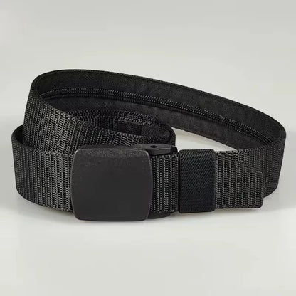 A Travel Cash Anti-Theft Belt For Men, Available In 3 Colors, With A Secret Money Pocket, 125cm
