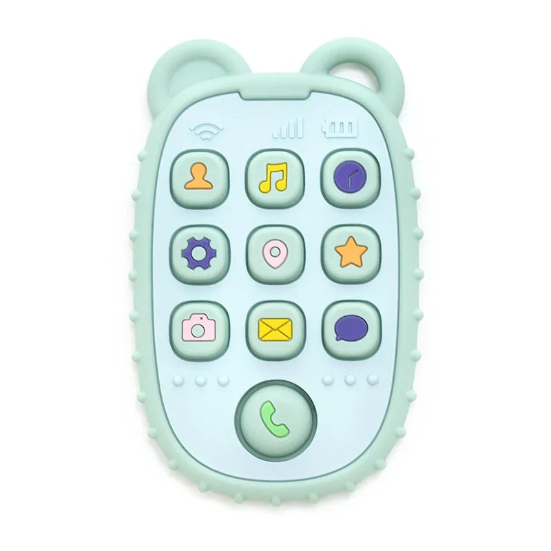 Chewable Baby Phone Toy – Soft Teether & Learning Fun for Infants