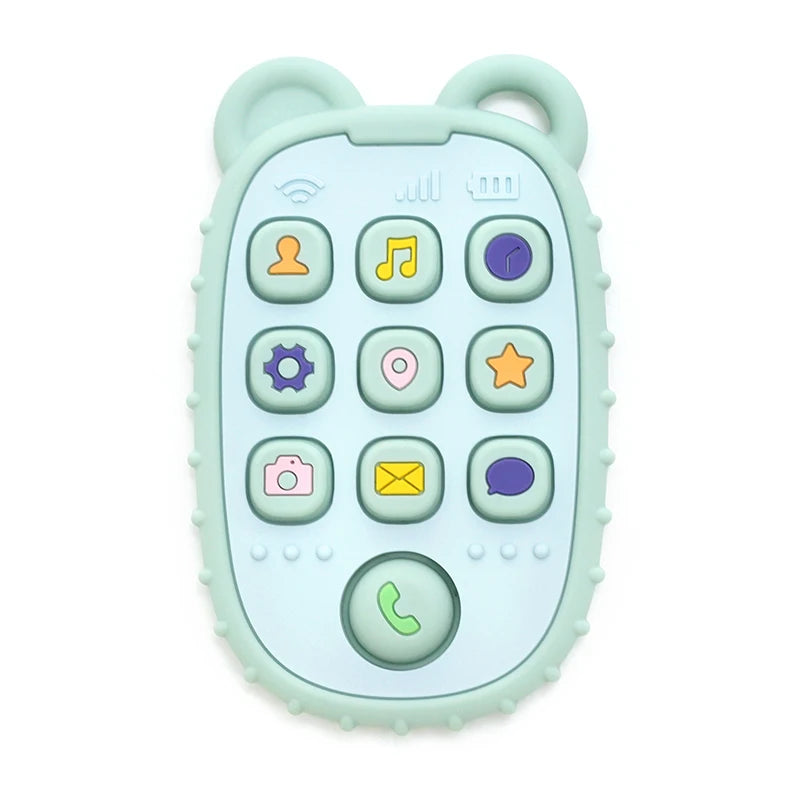 Chewable Baby Phone Toy – Soft Teether & Learning Fun for Infants