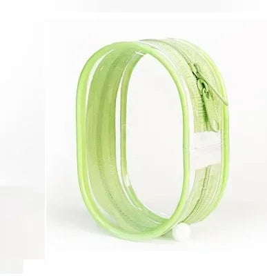 Multifunctional Clear Data Cable Storage Box Outdoor Travel Headset Storage Bag Data Cable Round Storage