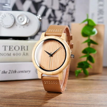 BOBO BIRD Bamboo Wood Couple Wristwatches