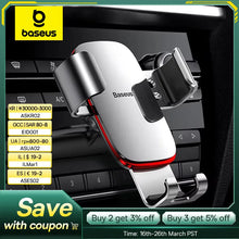 Baseus Car Phone Holder for Air Vent CD Slot Mount Holder Stand for iPhone Samsung Metal Car Cell Mobile Phone Holder Cradle