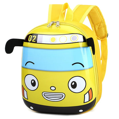 Cute 3D Cartoon Bus Backpack for Toddlers & Kindergarten Kids