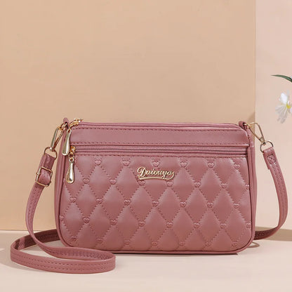 Hemasa Embroidery Messenger Bags Women Leather Handbag for Women Sac a Main Ladies hair ball Hand Bag