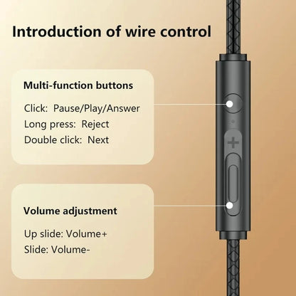 Magnetic Wired Gaming Headphone L jack HIIF Bass Stereo Music headset 3.5mm AUX/ type-c Earphone  for mobile phones and computer