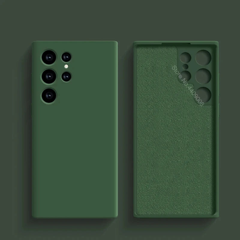 Original Liquid Silicone Case For Samsung Galaxy S24 S23 S22 S21 S25 Ultra A55 A54 A34 A14 A53 A52 Phone Accessories Soft Cover