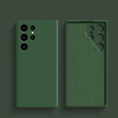 Original Liquid Silicone Case For Samsung Galaxy S24 S23 S22 S21 S25 Ultra A55 A54 A34 A14 A53 A52 Phone Accessories Soft Cover