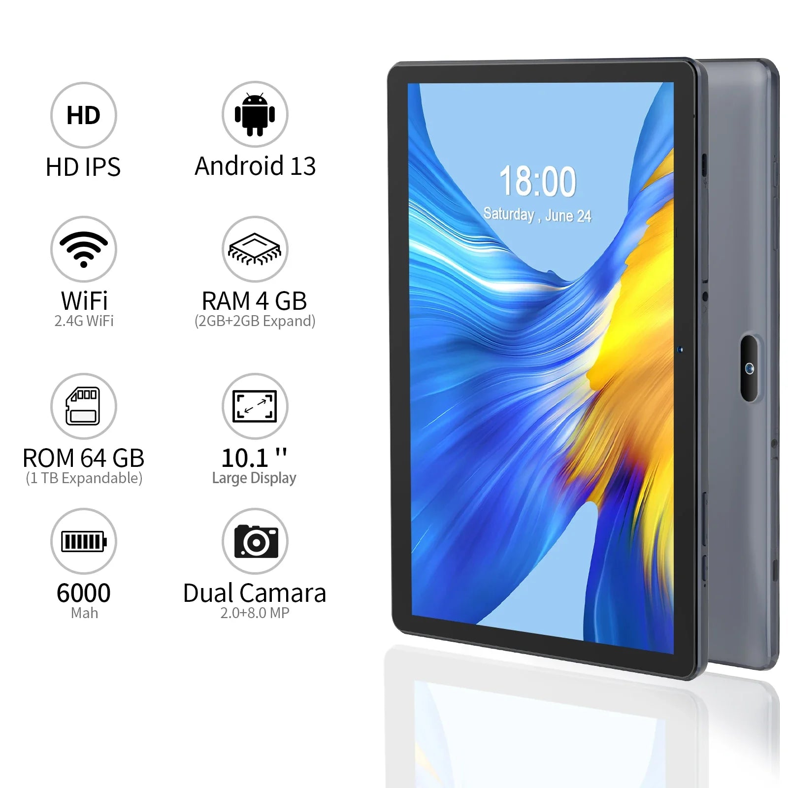 PRITOM 10" Android 13 Tablet