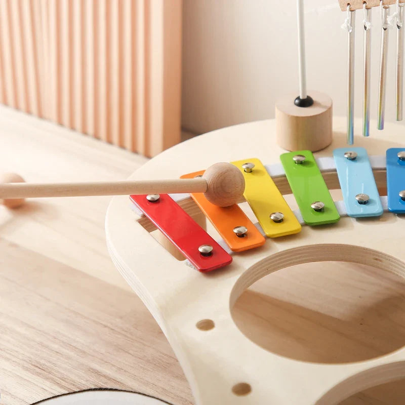 Wooden Aeolian Bells & Xylophone Montessori Baby Educational Musical Toy & Birthday Gift
