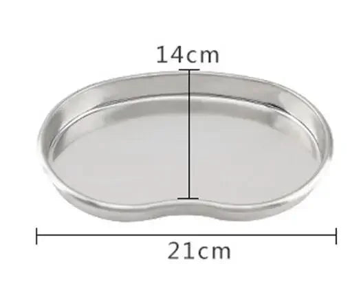 1PCS Stainless Steel Surgical Medical Rectangle Tray Disinfection Plate eyebrow lip Tattoo Supplies Sterilization High Quality