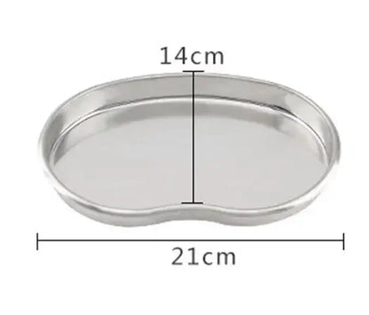 1PCS Stainless Steel Surgical Medical Rectangle Tray Disinfection Plate eyebrow lip Tattoo Supplies Sterilization High Quality