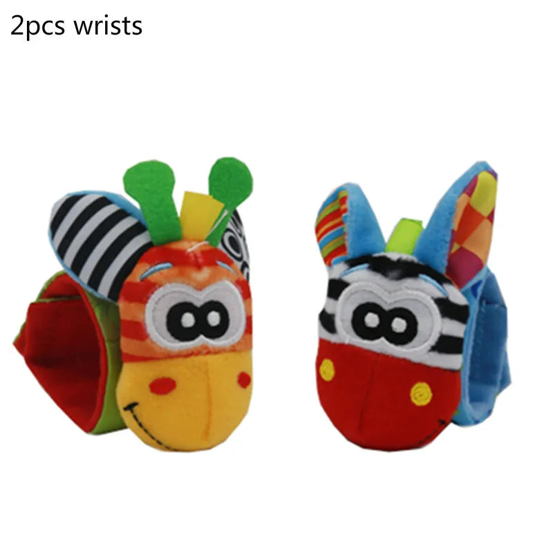 Games Plush Rattle Socks Stuffed Animal Wrist Rattle Baby Toys 0 3 6 12 Months