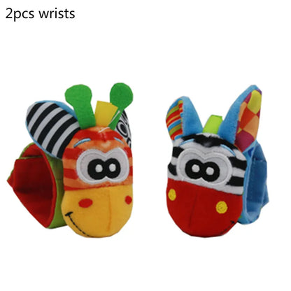 Games Plush Rattle Socks Stuffed Animal Wrist Rattle Baby Toys 0 3 6 12 Months