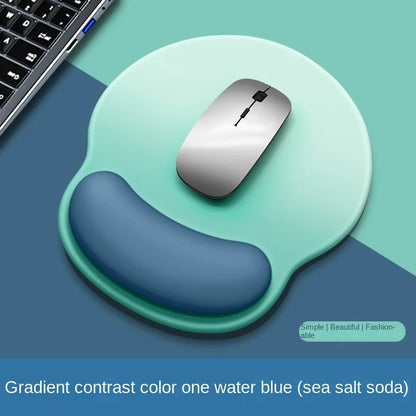 Gradient Mouse Pad with Logo - Female Wrist Support Silicone Pad