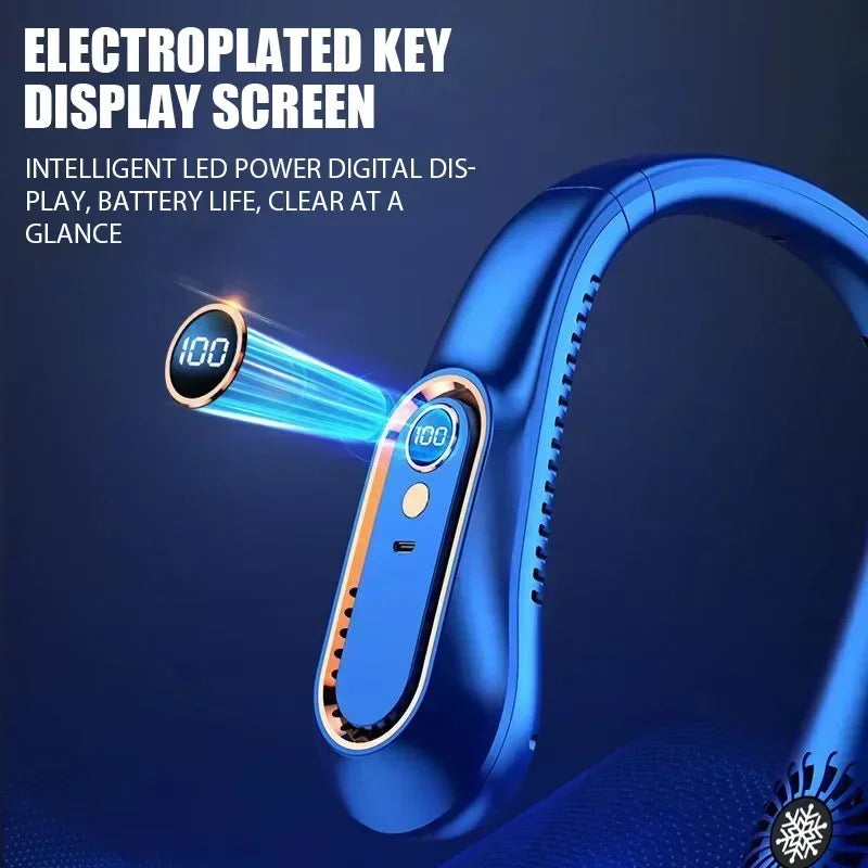 Mini Bladeless Neck Fan – Cool Wind Blows All Over the Body