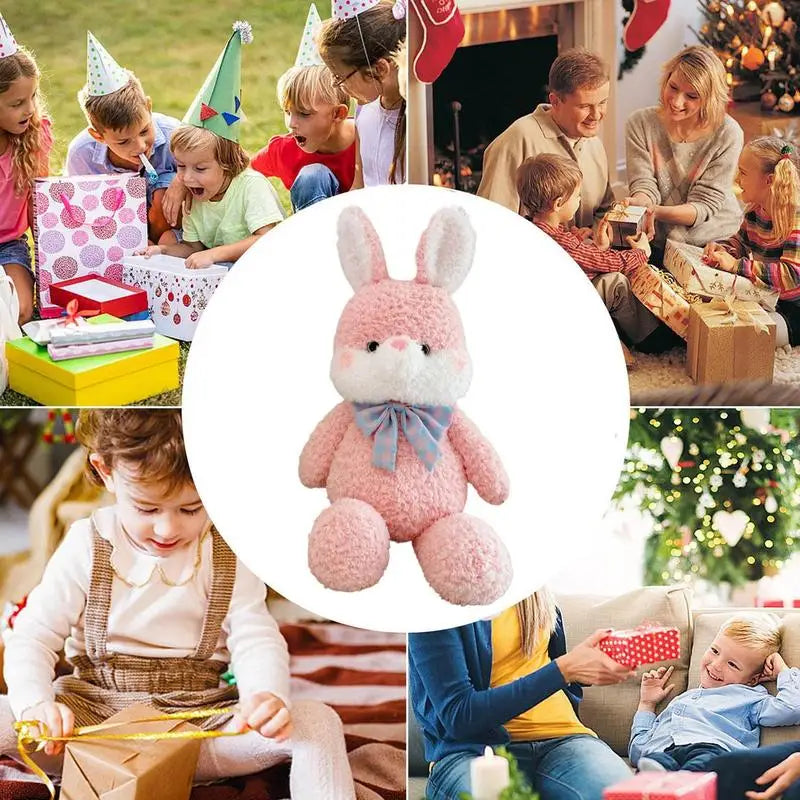 Rabbit Plush Toy 13Inch Animal Soft Realistic Plush Easter Stuffed Lovely Baby Bunny Hugging Pillow Toy For Kids Girls Boys