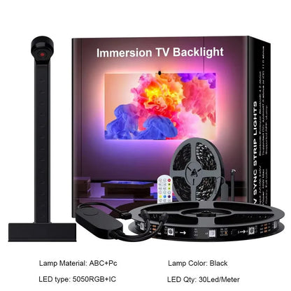PC/TV LED Backlight RGBIC LED Strip Light with Color Picking Sensor – Enhance Your Viewing Experience