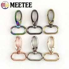 50Pcs Metal Strap Buckles Swivel Lobster Clasp Bag Webbing Belt Snap Hooks Handbag Carabiner Hangers DIY KeyChain Accessories
