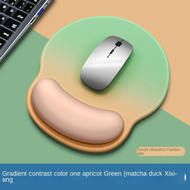 Gradient Mouse Pad with Logo - Female Wrist Support Silicone Pad