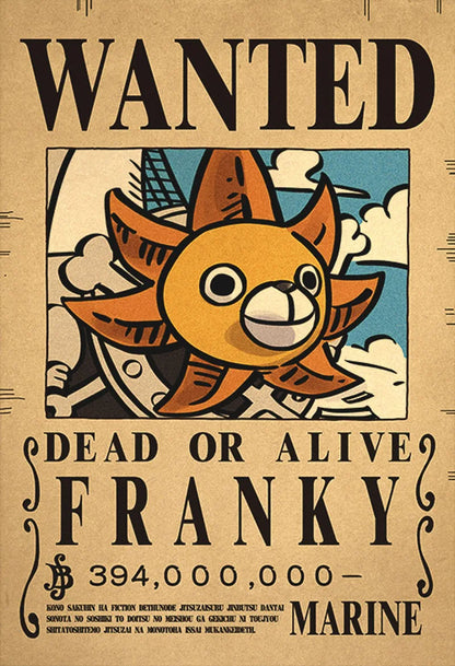 One Piece Straw Hat Wanted Posters Set 🏴‍☠️ | 10-Piece Collection