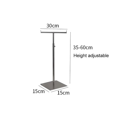 Home Accessories Display Props Stainless Steel Adjustable Polished Gold And Silver Hanging Bag Handbag Purse Stand