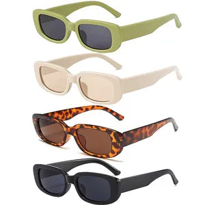 Trendy Small Square Sunglasses for Women and Men, UV400 Protection