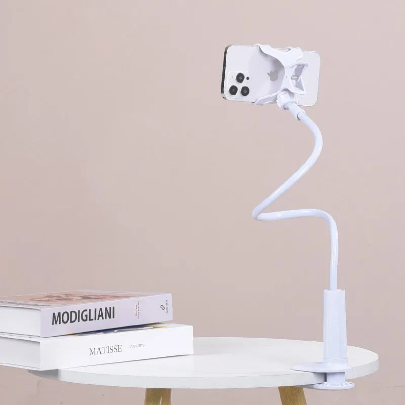 100cm 39.37" Phone Holder Stand Lazy Bracket Headrest Bed 360 Flexible Long Arms Clamp Mount For iPhone Samsung 3.5~6.7" Devices