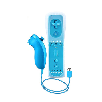 1 pair with Nunchuck Controller Set Motion Plus Remote Controller Wii Remote Controller Gamepad for Nintendo Wii Games Control