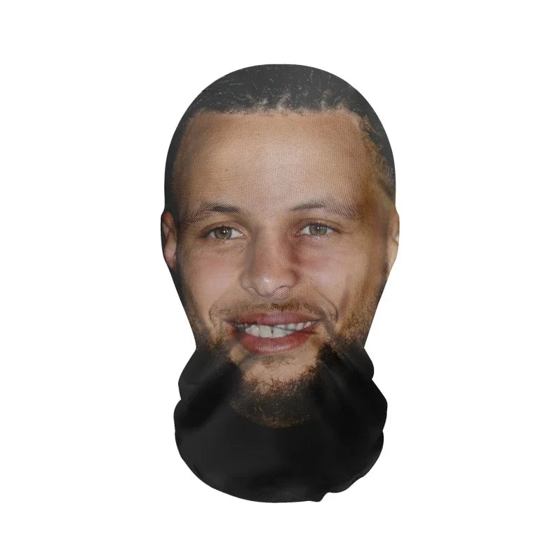 3D Printed Mask Elastic Mesh Full Face Mask for Men Women Cosplay Headwear Novelty Supplies Tricky Hood Party Cosplay Props