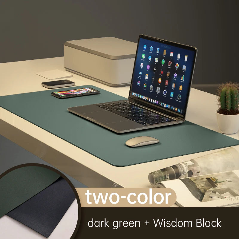 Home Office Large Mouse Pad Gamer Waterproof PU Leather Desk Mat - Computer Mousepad & Keyboard Pad for Gaming